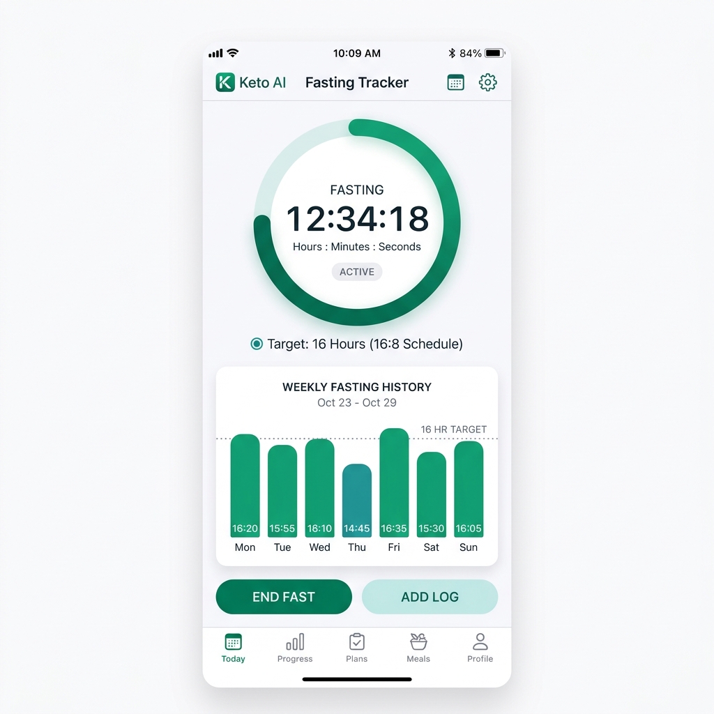 Fasting Tracker Mockup