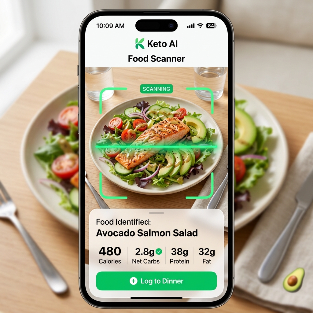 AI Food Scanner Mockup
